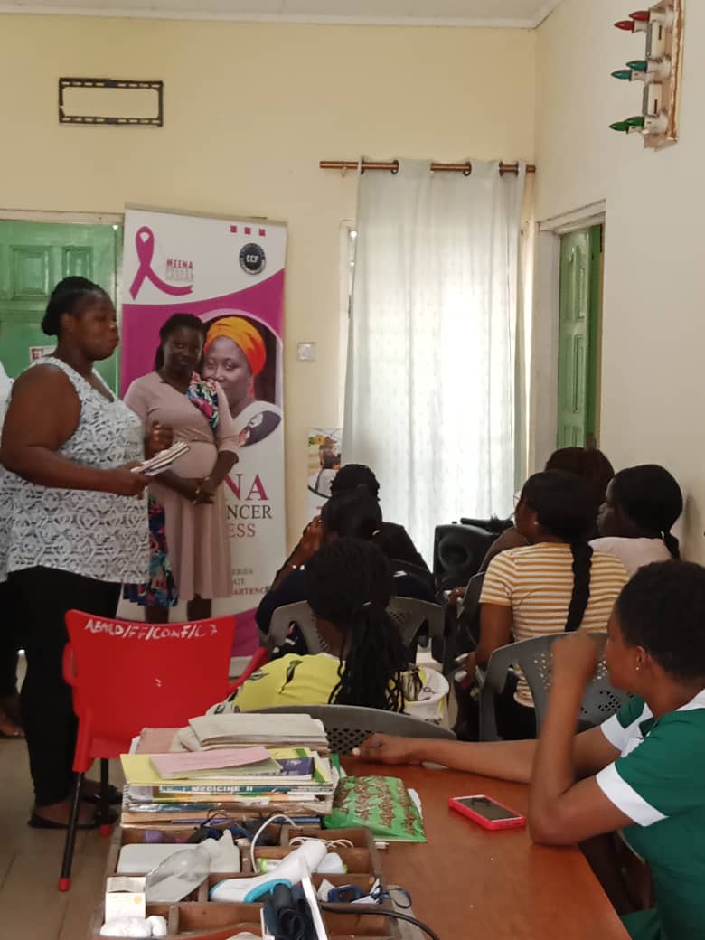 MBCF medical officers undertaking breast screening at GBC's clinic